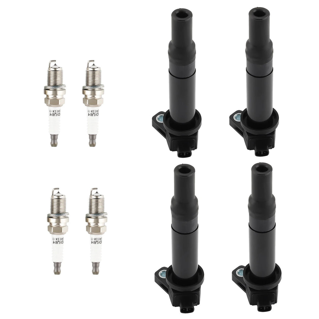 Set of 4 Ignition Spark Plugs for Dodge Attitude Hyundai Accent Kia C691 UF499