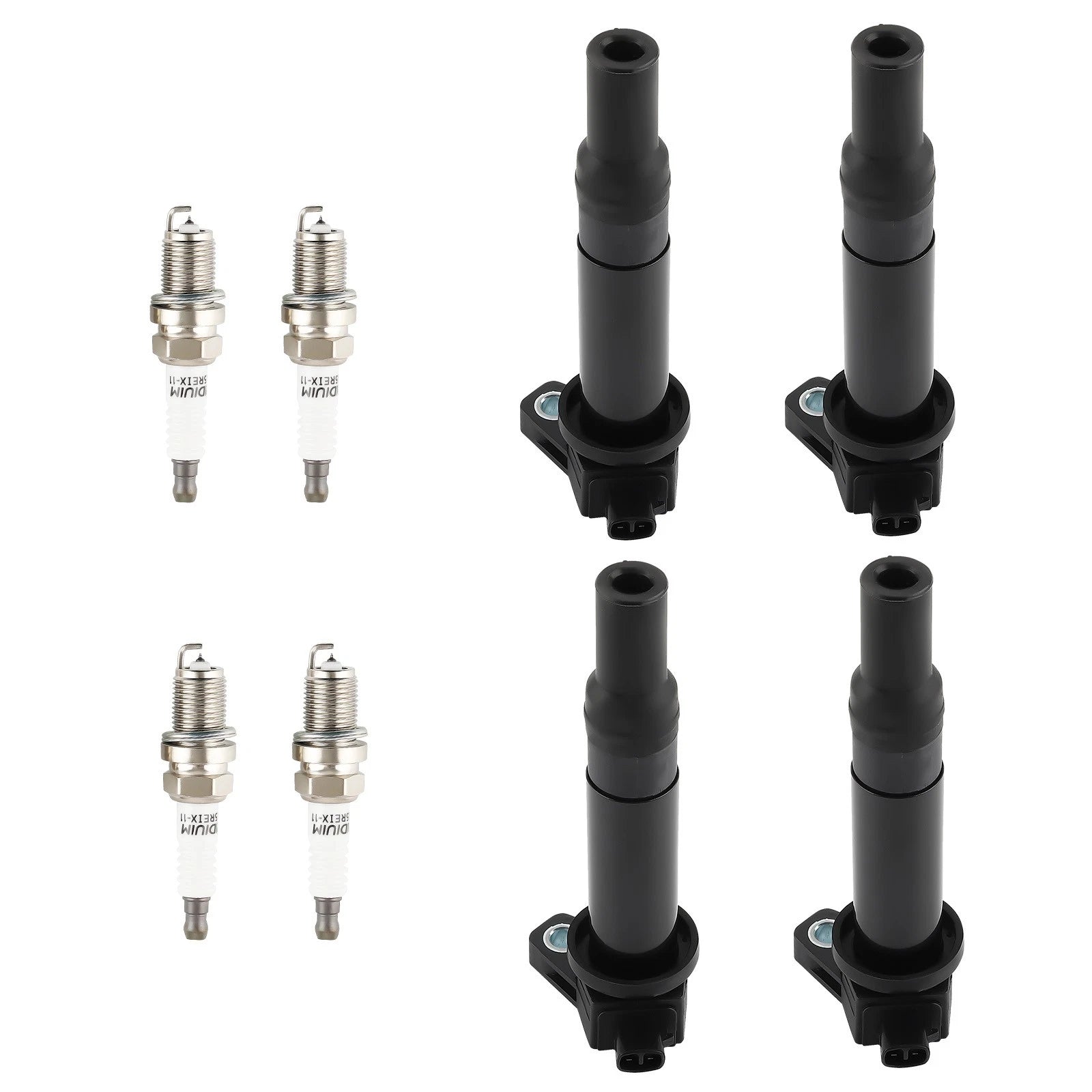 Set of 4 Ignition Spark Plugs for Dodge Attitude Hyundai Accent Kia C691 UF499