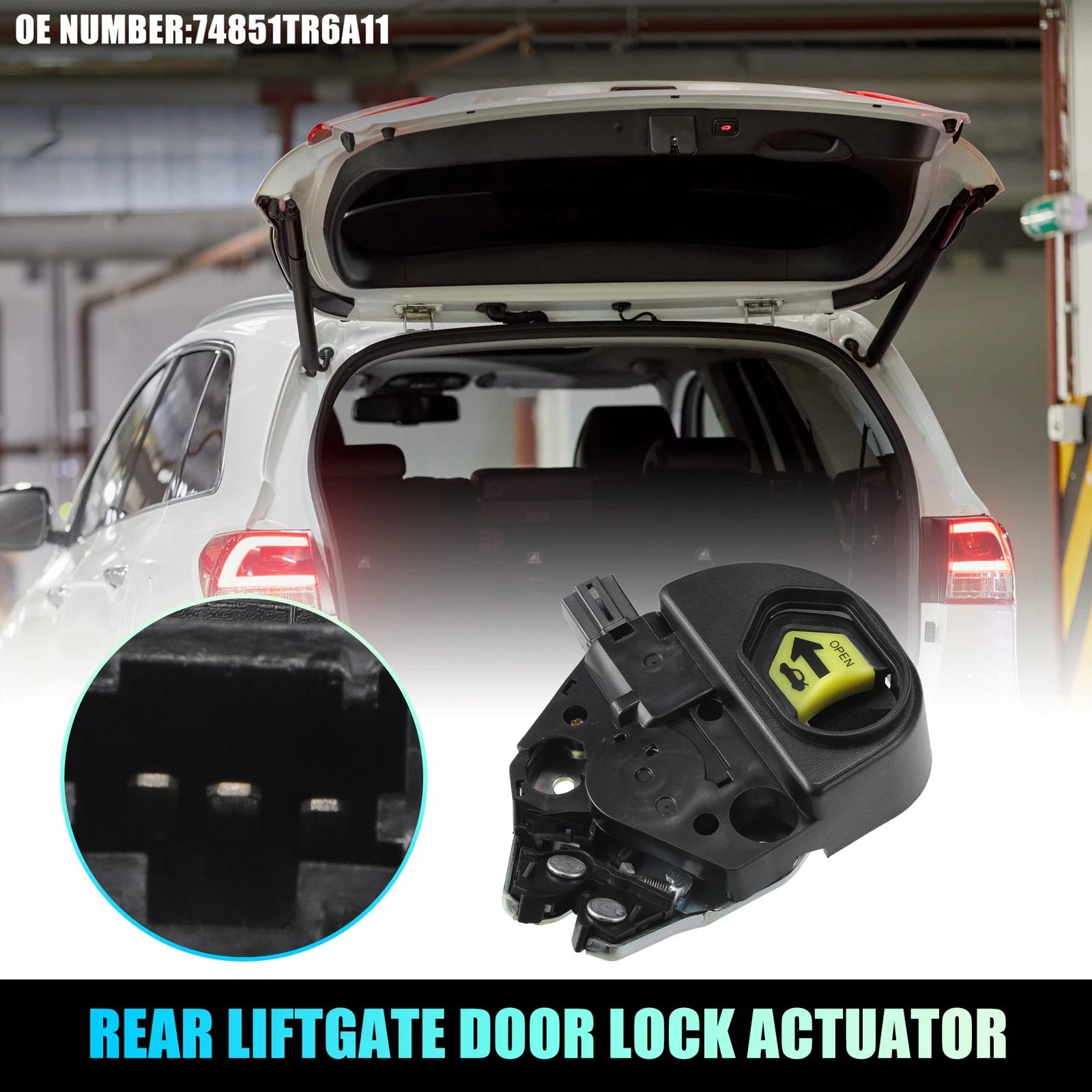 Rear Liftgate Door Lock Actuator Motor for Honda Civic (2013–2015) No. 74851TR6A11
