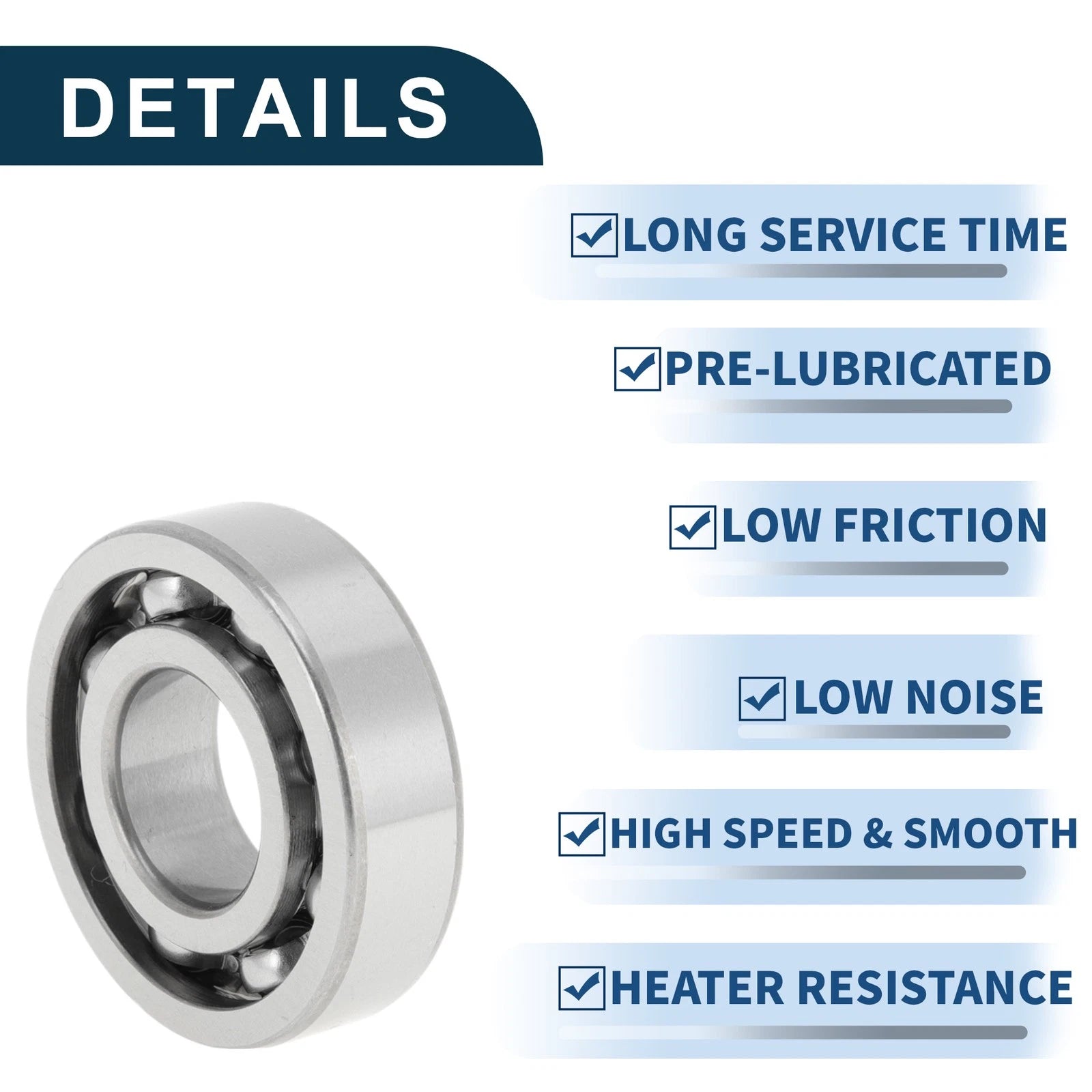 Deep Groove Ball Bearing 22x50x14mm for Scooter Skateboard (1 Pc)
