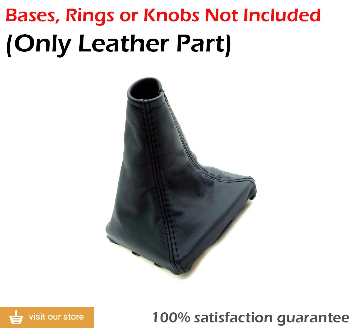 Manual Shift Boot for Subaru Impreza WRX (2008–2016) Black PVC Leather