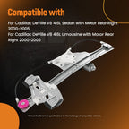 Power Window Regulator w/Motor for Cadillac DeVille (2000–2005)