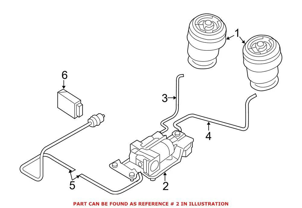 Genuine OEM Air Suspension Compressor for BMW (2000–2023) 37206875177