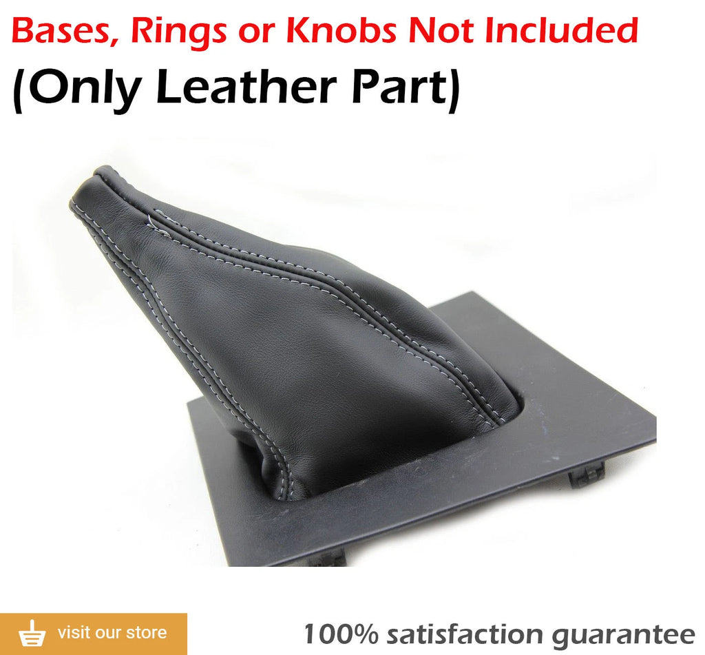 Manual Shift Boot for Ford Mustang (1987–1993) Gray Stitch PVC Leather