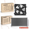 AC condenser and cooling fan shroud kit for Honda Civic (2012–2015)