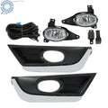 Fog Light Lamps with Bulbs & Chrome Bezel for Honda CR-V (2017–2018)