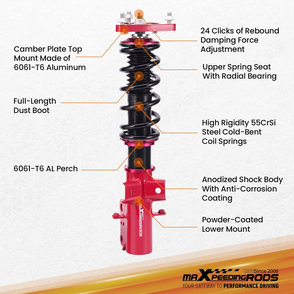 Coilover Lowering Kit for Ford Mustang (2015-2023)