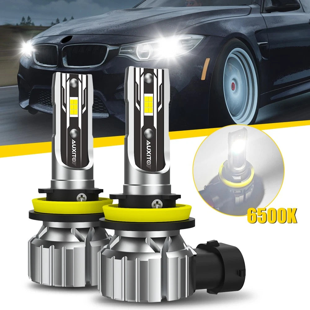 H11 LED Headlight Bulbs Kit for Universal Vehicles (6500K, 36000LM)