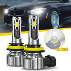 H11 LED Headlight Bulbs Kit for Universal Vehicles (6500K, 36000LM)