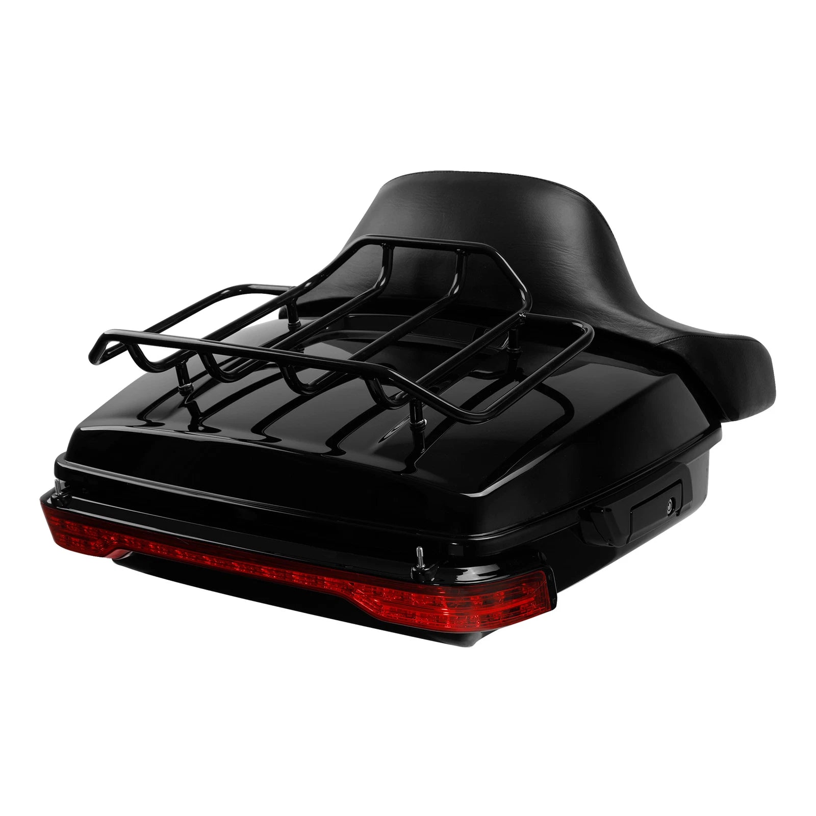 LED Tail Light for Harley Touring (2014–2023) - Black Chopped Trunk Backrest Pad