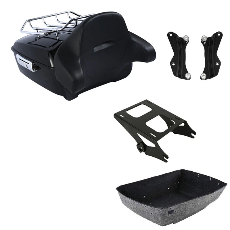 Trunk Backrest Pad Rack Mount for Harley Touring Street Glide (2014–2026)