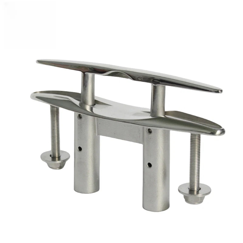 316 SS Flush Mount Pull Up Cleat for Kayak Dock and Boat Mooring (5 inch)