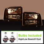 Black Headlights Conversion Kit for Ford Super Duty Excursion (1999–2004)