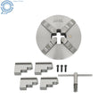 8 Inch Self-Centering 4 Jaw Lathe Chuck with 1-1/2-8 Backing Plate