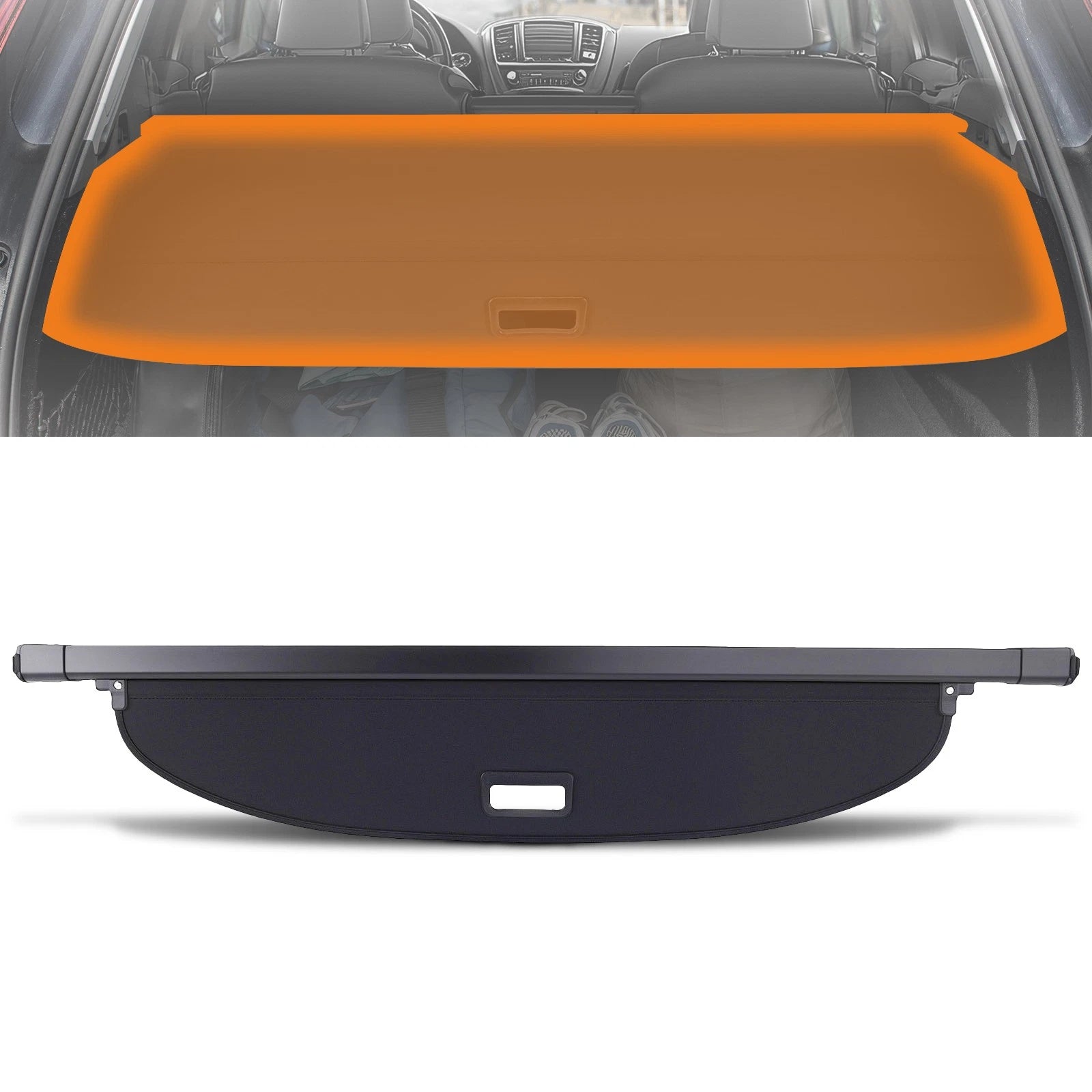 Rear Cargo Cover Shield for Nissan Rogue X-Trail (2021–2025) Black