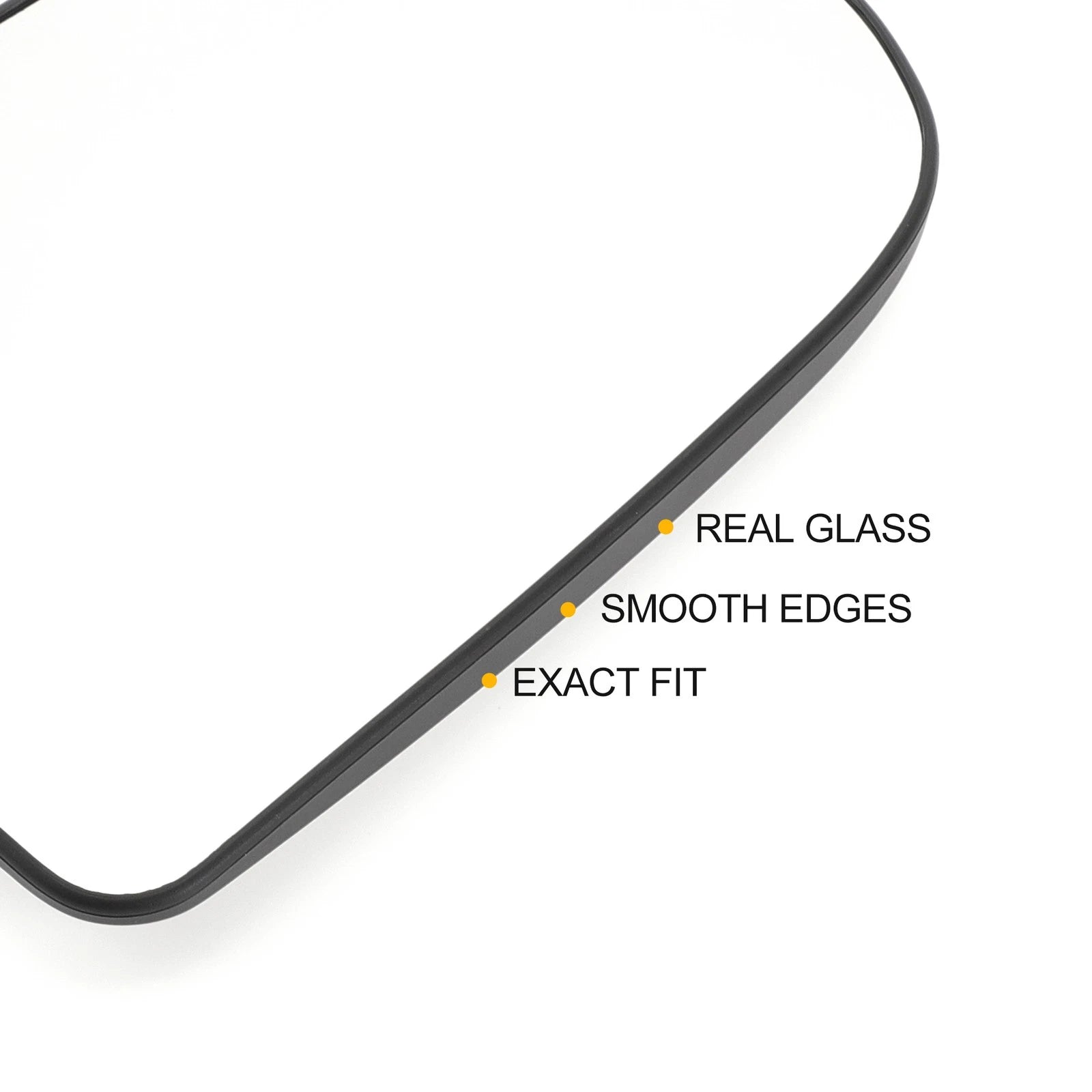 Right Upper White Heated Mirror Glass for Mercedes Sprinter (2018–2023)