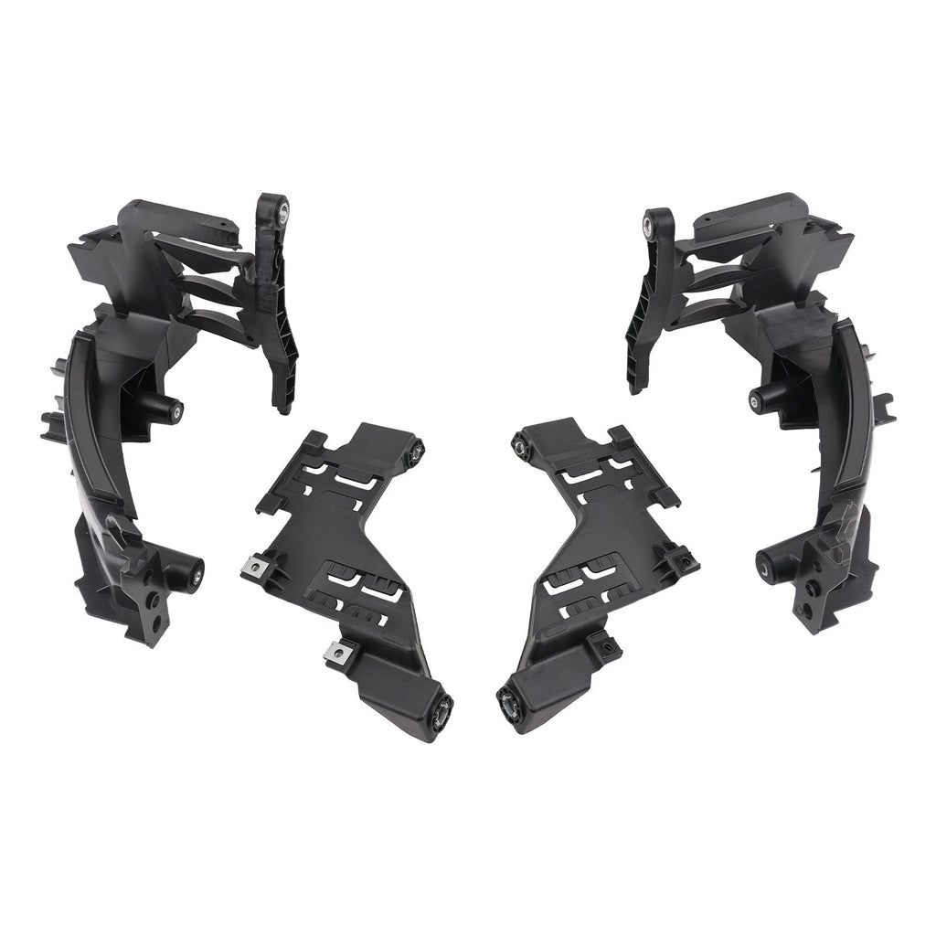 Headlight Bracket Pair for Audi Q5 (2009–2012) Holder Mount + Plate Retainer