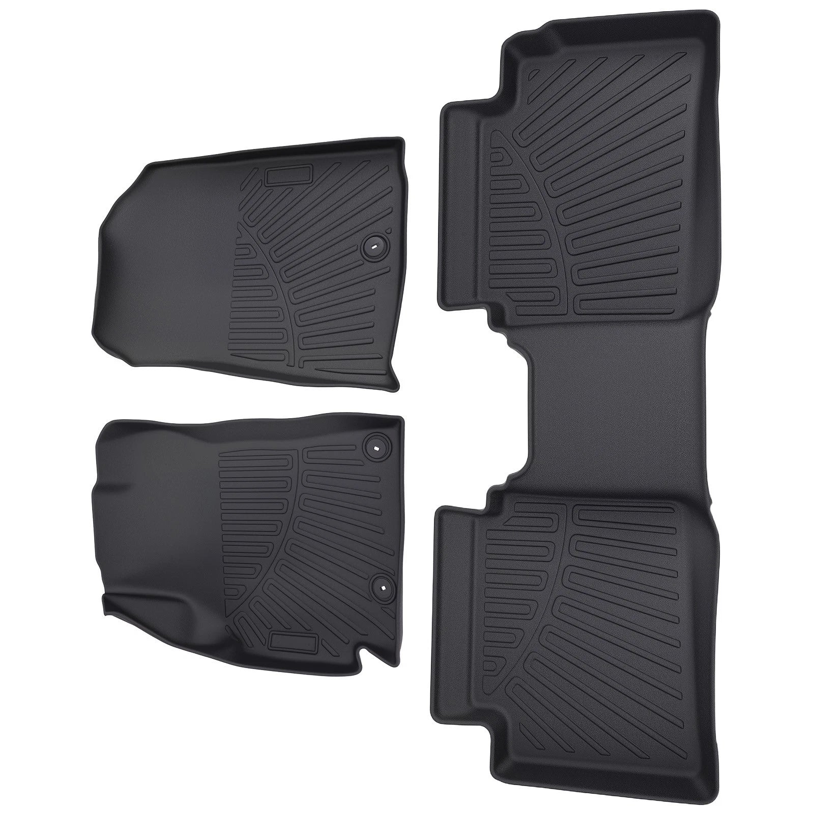Set of 4 Carpet Floor Mats for Kia Forte (2019–2024) TPE Rubber Waterproof