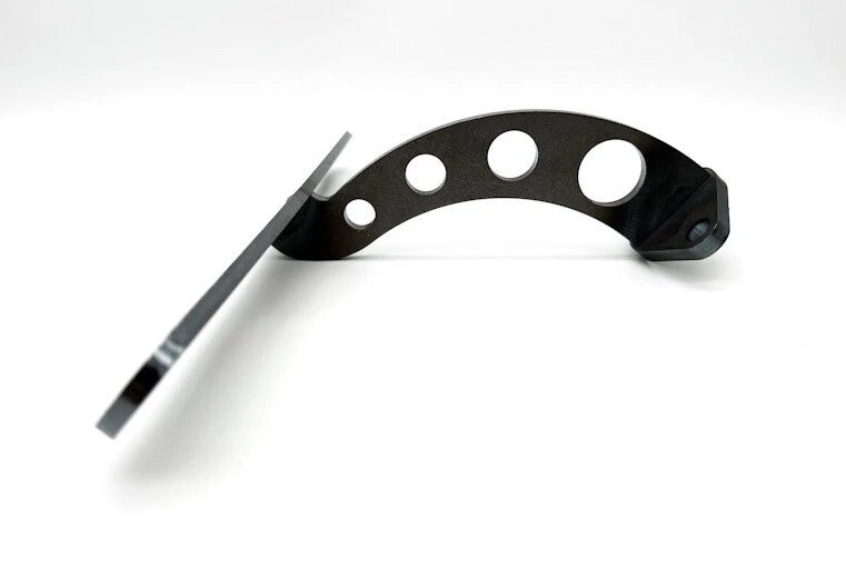 Drilled License Plate Bracket for Street Hot Rod Custom Steel Universal (Universal)