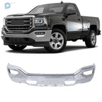 Chrome Steel Split Front Bumper for GMC Sierra 1500 (2016–2018)