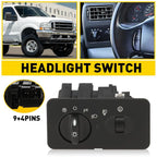 Headlight Switch for Ford F-250 F-350 F-450 F-550 Super Duty (2002–2004) EXV