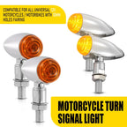 4X Rear Turn Signals Amber for Harley Sportster XL 883 1200 (1992–2022)