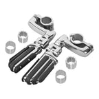 Chrome Highway Foot Pegs for Honda Harley Touring Dyna (25/32/35mm)