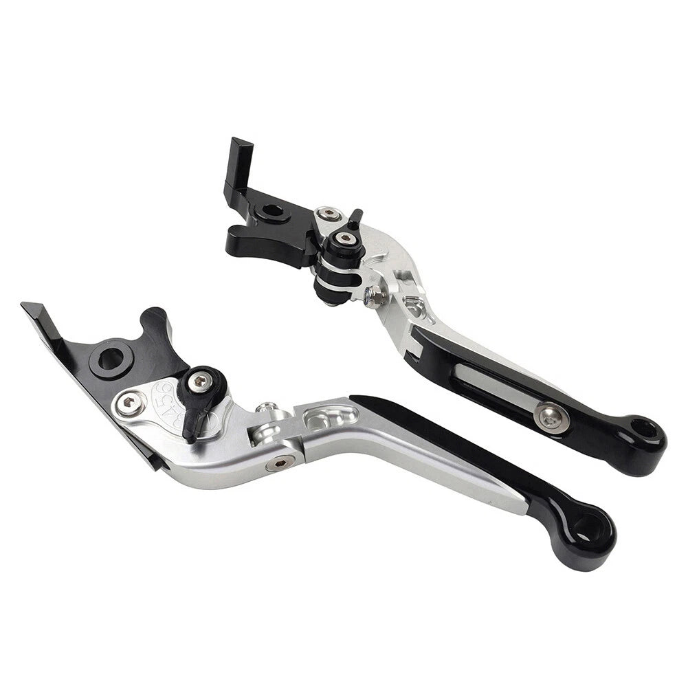 Extendable Brake Clutch Levers for BMW F650GS (2002–2007) - Silver