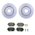 Hella Rear Rotors & Low-Met Disc Brake Pad Kit for Audi Q3 Quattro (2015–2021)