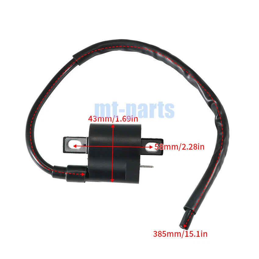 Ignition Coil for Suzuki LT-F160 QuadRunner (1990–2007) / LT-F300 KingQuad 300 (1999–2004)