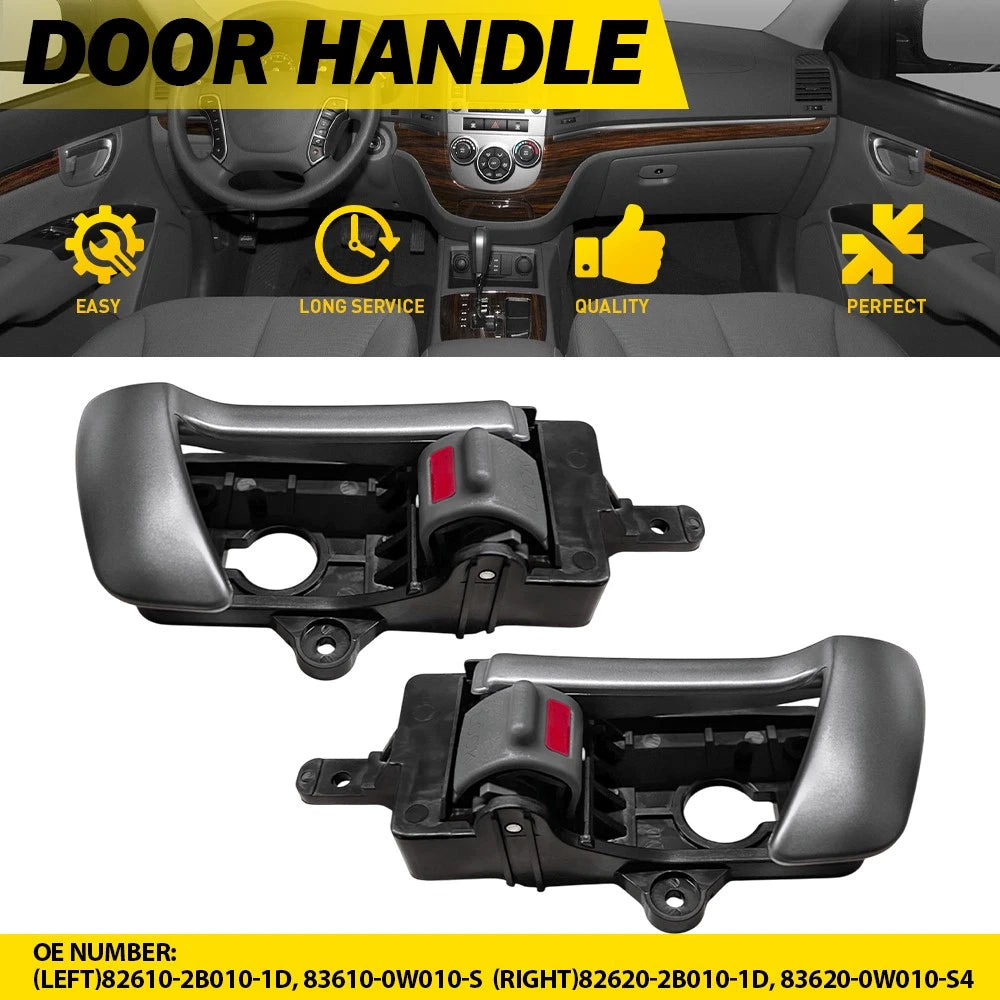 Pair Interior Door Handles for Hyundai Santa Fe (2007–2012)
