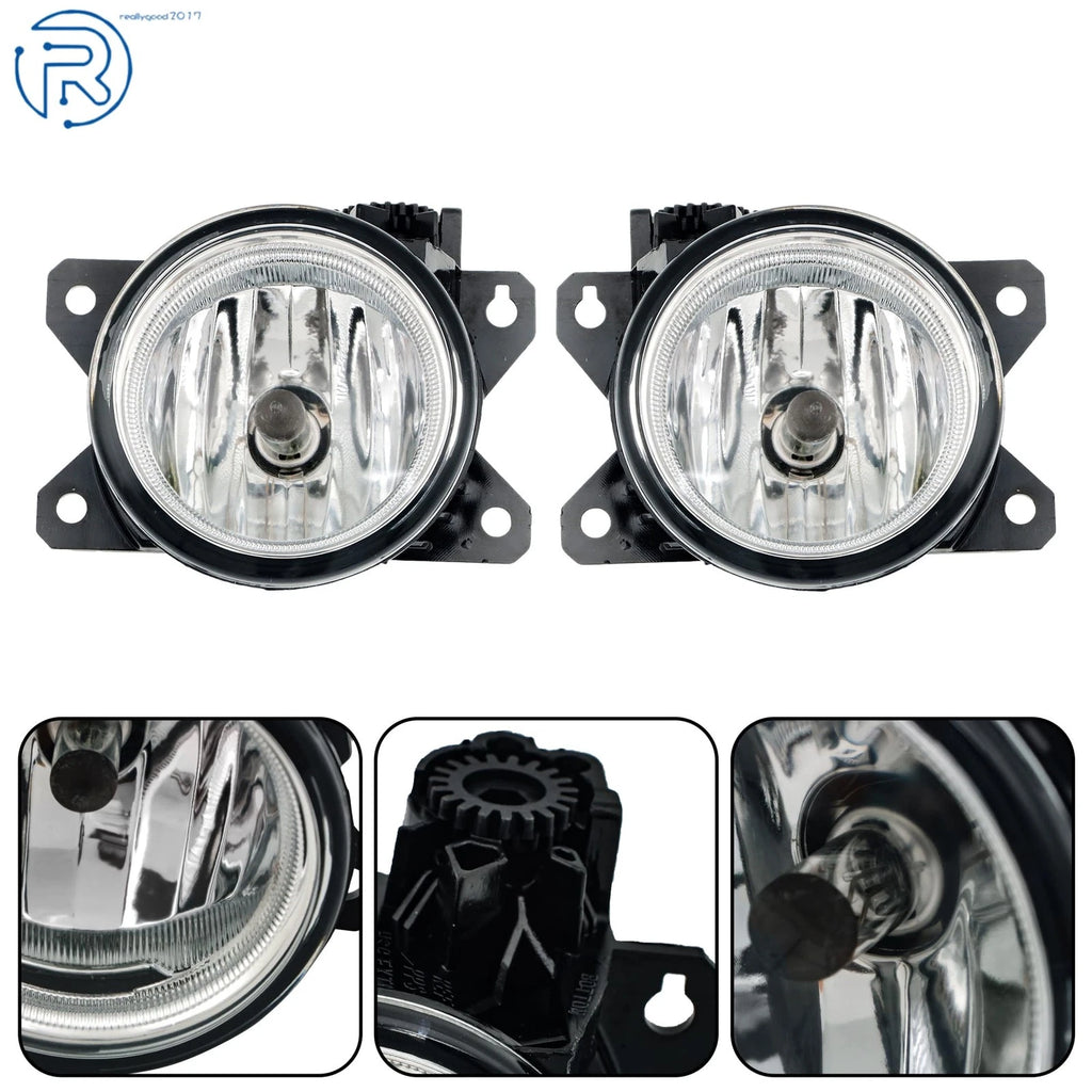 Pair Front Fog Light Lamp Assembly w/Bezel for Honda Odyssey (2018–2020)