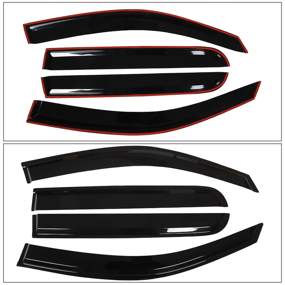 Set of 4 Window Visors for Toyota Hilux (2005–2015)