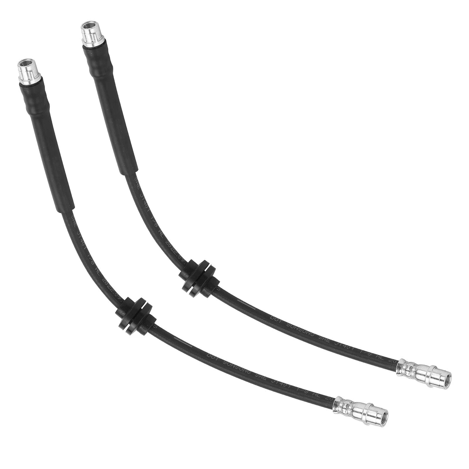 2X Front Brake Hydraulic Hose for Mercedes-Benz E320 E350 E500 (2003-2005)