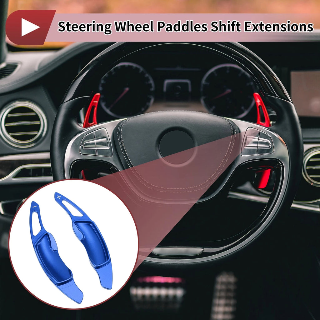 2X Blue Aluminum Alloy Steering Wheel Paddles for Subaru Forester (2012–2025)