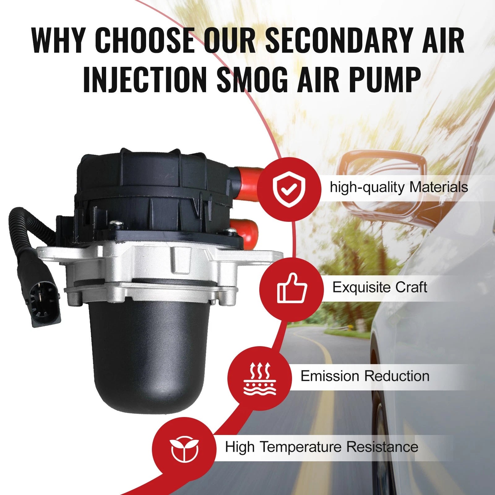 Secondary Air Pump for Citroen Peugeot Berlingo C2 C3 Saxo (1996–2013)