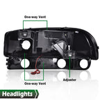 LED DRL Headlights with Bumper Lamps for GMC Sierra Yukon (1999–2007)