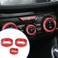 Set of 1 Air Conditioner AC Control Switch Knob Cover for Subaru Impreza (2017–2023) Red