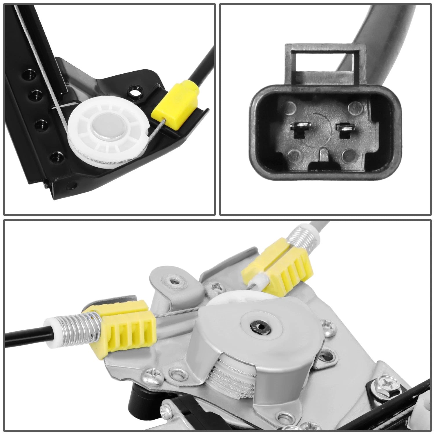 Rear Right Window Regulator w/Motor for Escalade Silverado Sierra (2007–2014)