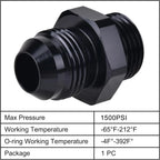 2-Piece 6AN Flare to 6AN ORB Male Fitting for Oil Cooling Lines