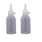 2X 100ml PE Dispensing Bottle with Graduated Scale for Flux Paste Measurement