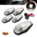 5Pcs Cab Roof Running Light W/Switch Chrome White LED for F-Series (1980–1996)