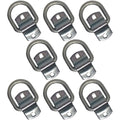 8 Bolt On D Ring 1/2" Tie Down Strap for Flatbed Truck Trailer