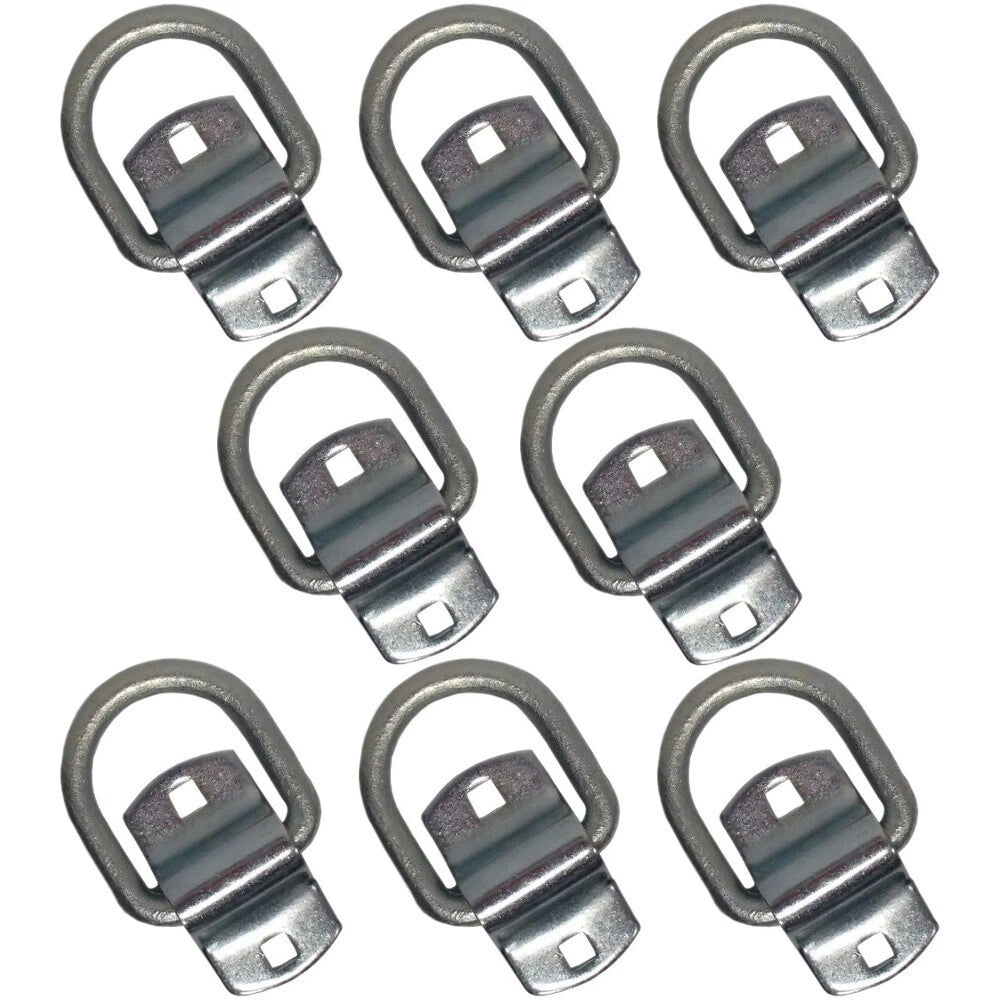 8 Bolt On D Ring 1/2" Tie Down Strap for Flatbed Truck Trailer