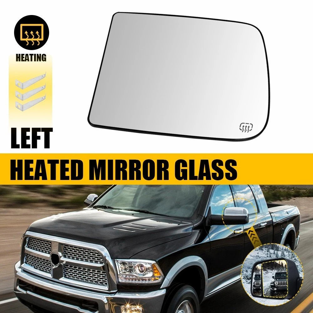Heated Towing Mirror Glass for Dodge Ram 1500 2500 3500 (2002–2018)
