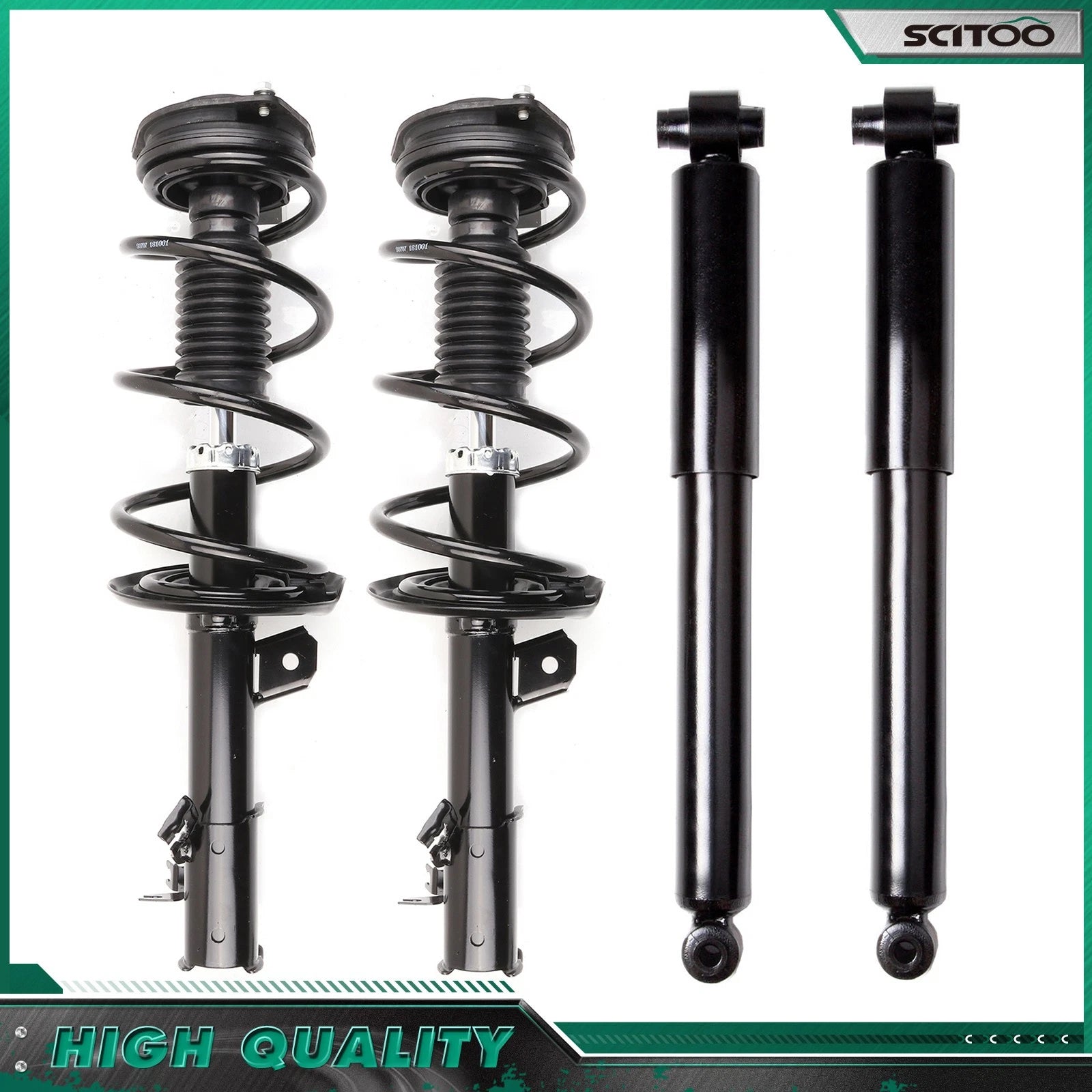 Complete Struts Shocks Absorber w/Springs for Nissan Rogue (2012–2015)