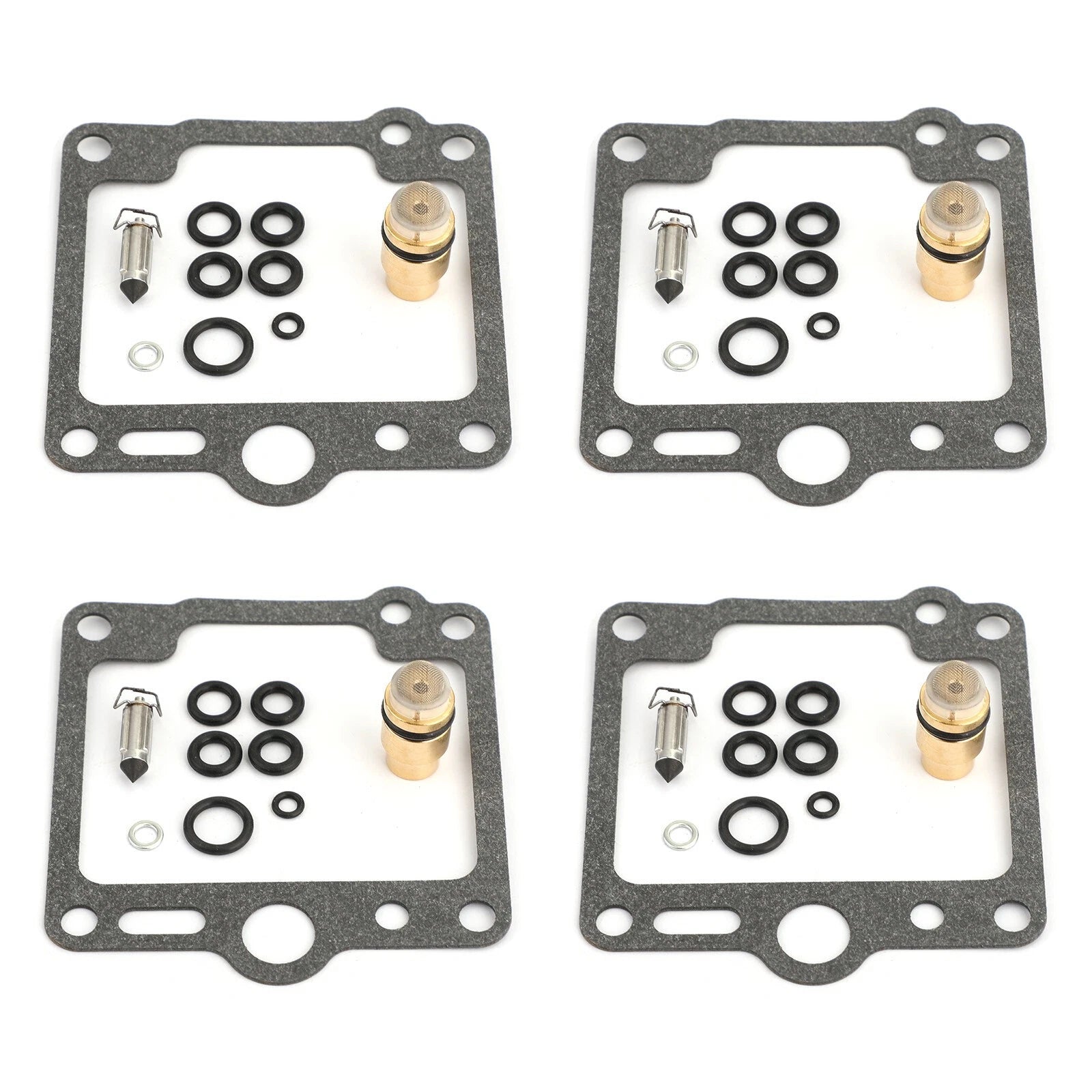 Set of 4 Carburetor Repair Kits for Yamaha XJ700, XJ750, FJ1100, FJ1200 (1985–1992)