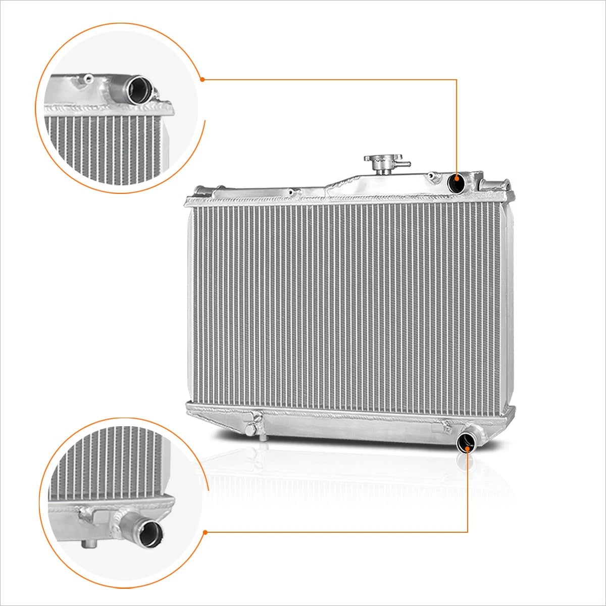 Full Aluminum 2-Row Performance Racing Radiator for Toyota Corolla AE86 (1984–1987)