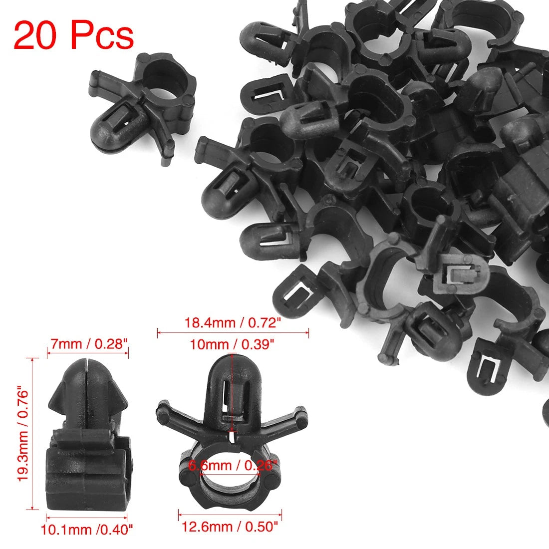 20pcs Petrol Line Hose Retainer Clip for Hyundai Elantra/Santa Fe/Sonata 