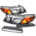 Smoked LED Fog Light Kit for Honda Civic FD 4DR (2006–2011)